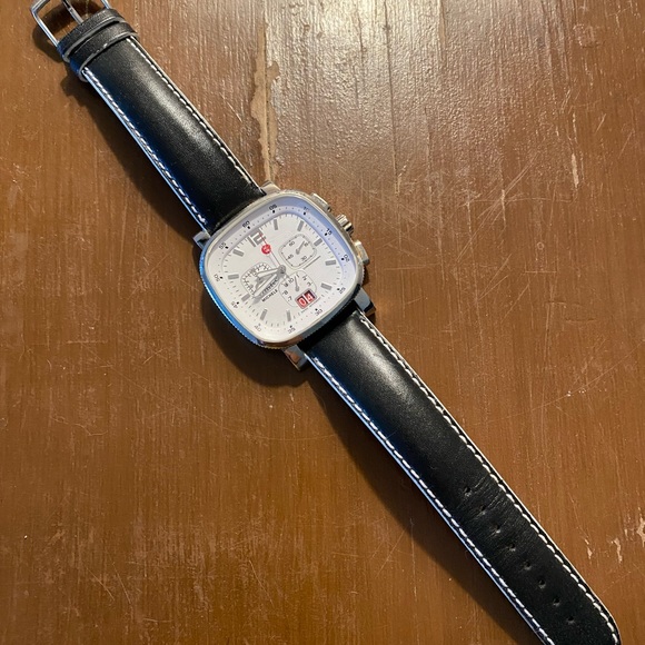 Michele Chronograph square watch face - Picture 3 of 7